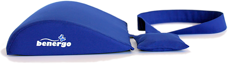 Benergo-tartásjavító gerincpárna-ergonomikus deréktámasz-klasszik-kék-autóvezetés közben védi gerincünket